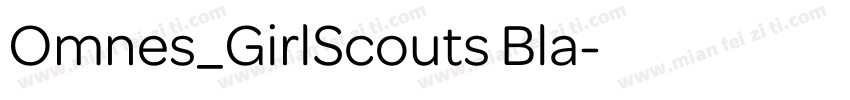 Omnes_GirlScouts Bla字体转换